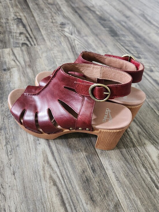 Dansko Shoes - Dansko Demetra Ruby Nubuck Leather Sandals Size 39 US 8.5